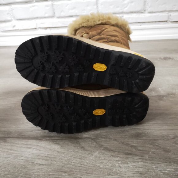 Vibram Sole Ladies Size 37 (approx. 6.5 - 7 US) Tan Boots - Picture 7 of 11